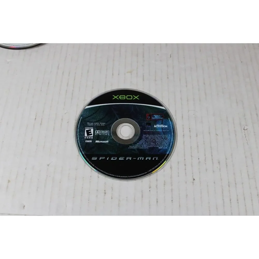 Spider Man (Microsoft Xbox, 2003) Authentic, game disc only, tested